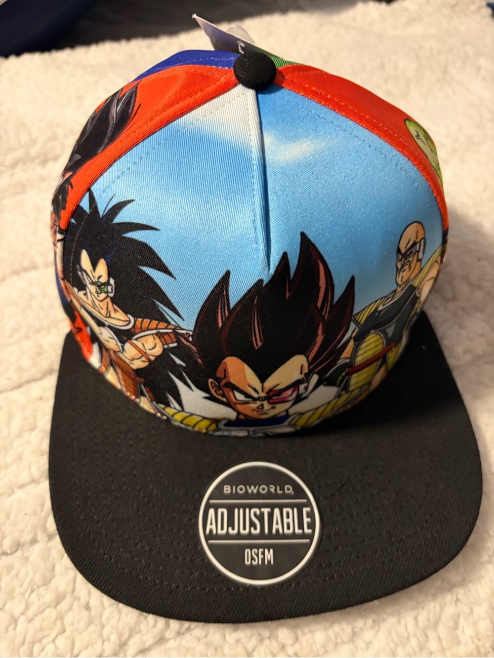 Dragon Ball Z DBZ Character Print Snapback Hat Cap Bioworld Adjustable OSFM